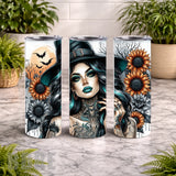 Witchy Sunflowers 20 OZ Wrap Mockup