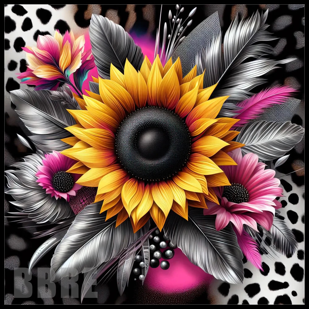 Floral Burst 6 20 OZ Sublimation Wrap