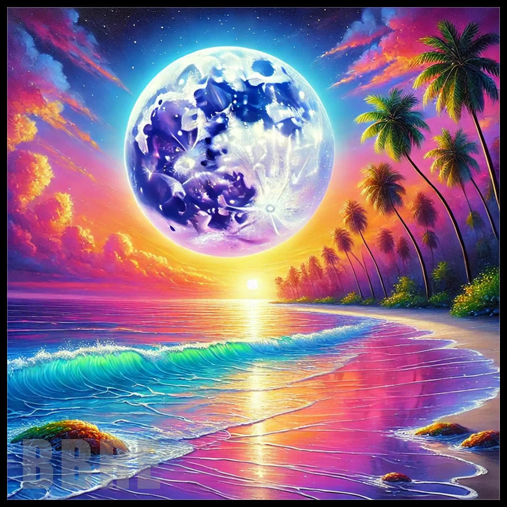 Tropical Moonrise 20 OZ Sublimation Wrap