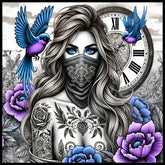 Masked Beauty 2 20 OZ Sublimation Wrap