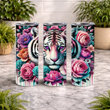 Floral Tiger 20 OZ Wrap Mockup