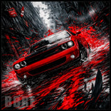 Red Muscle Car 20 OZ Sublimation Wrap