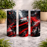 Red Muscle Car 20 OZ Wrap Mockup