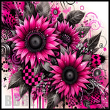 Pink Sunflowers 20 OZ Sublimation Wrap