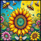 Bee Blossom 3 20 OZ Sublimation Wrap