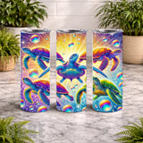 Colorful Turtles 20 OZ Wrap Mockup