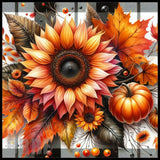 Autumn Floral 20 OZ Sublimation Wrap