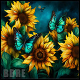 Butterfly Sunflowers 20 OZ Sublimation Wrap