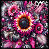 Floral Burst 9 20 OZ Sublimation Wrap