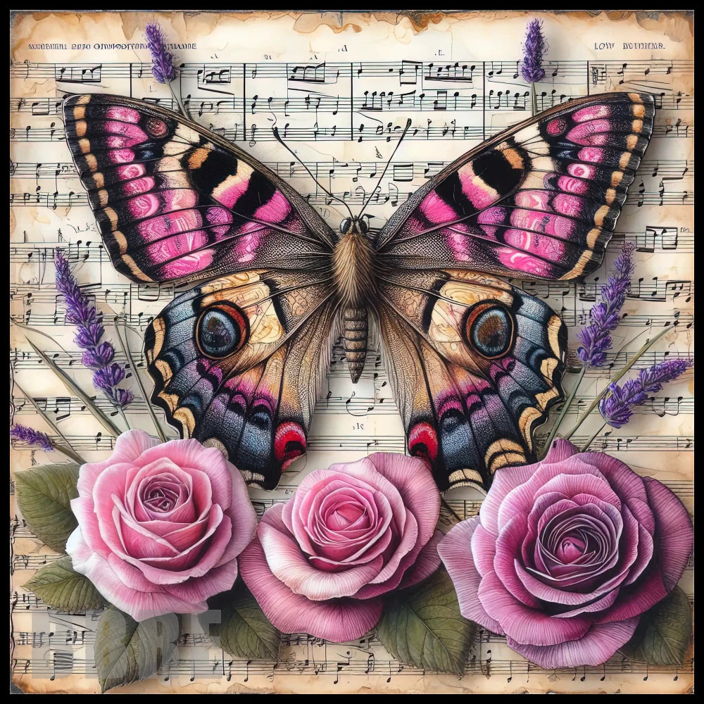 Butterfly Roses 20 OZ Sublimation Wrap