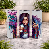 Resting Bitch 2 20 OZ Wrap Mockup