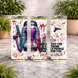 Crime Scene Tumbler 20 OZ Wrap Mockup