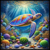 Colorful Turtle 9 20 OZ Sublimation Wrap
