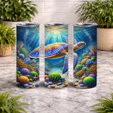 Colorful Turtle 9 20 OZ Wrap Mockup