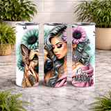Dog Mama 2 20 OZ Wrap Mockup