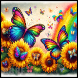 Colorful Butterflies 4 20 OZ Sublimation Wrap