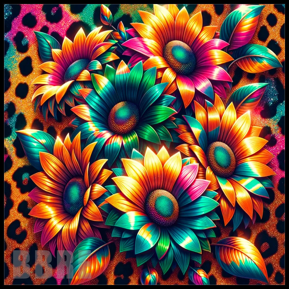 Vibrant Sunflowers 4 20 OZ Sublimation Wrap