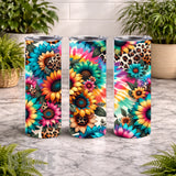 Floral Burst 14 20 OZ Wrap Mockup