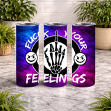Skeleton Gesture 20 OZ Wrap Mockup