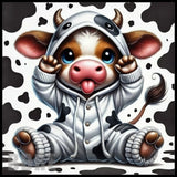 Cow Hoodie 20 OZ Sublimation Wrap