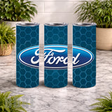 Ford Logo 20 OZ Wrap Mockup