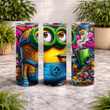 Minion Tumbler 20 OZ Wrap Mockup