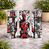 Deadpool Art 20 OZ Wrap Mockup