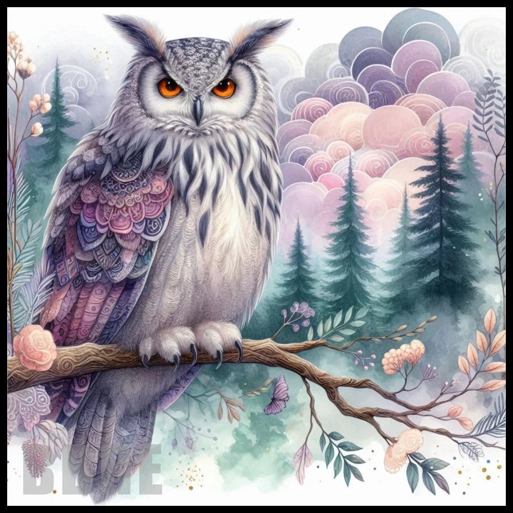 Majestic Owl 2 20 OZ Sublimation Wrap