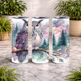 Majestic Owl 2 20 OZ Wrap Mockup