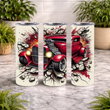 Red Hot Rod 20 OZ Wrap Mockup