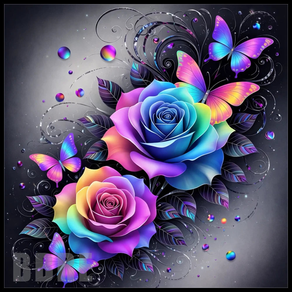Butterfly Roses 2 20 OZ Sublimation Wrap