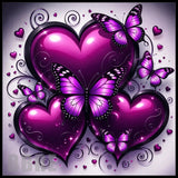 Purple Hearts 2 20 OZ Sublimation Wrap