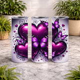 Purple Hearts 2 20 OZ Wrap Mockup