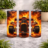 Flaming Hot Rod 20 OZ Wrap Mockup