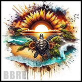 Turtle Sunset 20 OZ Sublimation Wrap