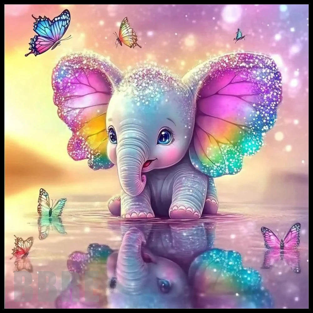Colorful Elephant 5 20 OZ Sublimation Wrap