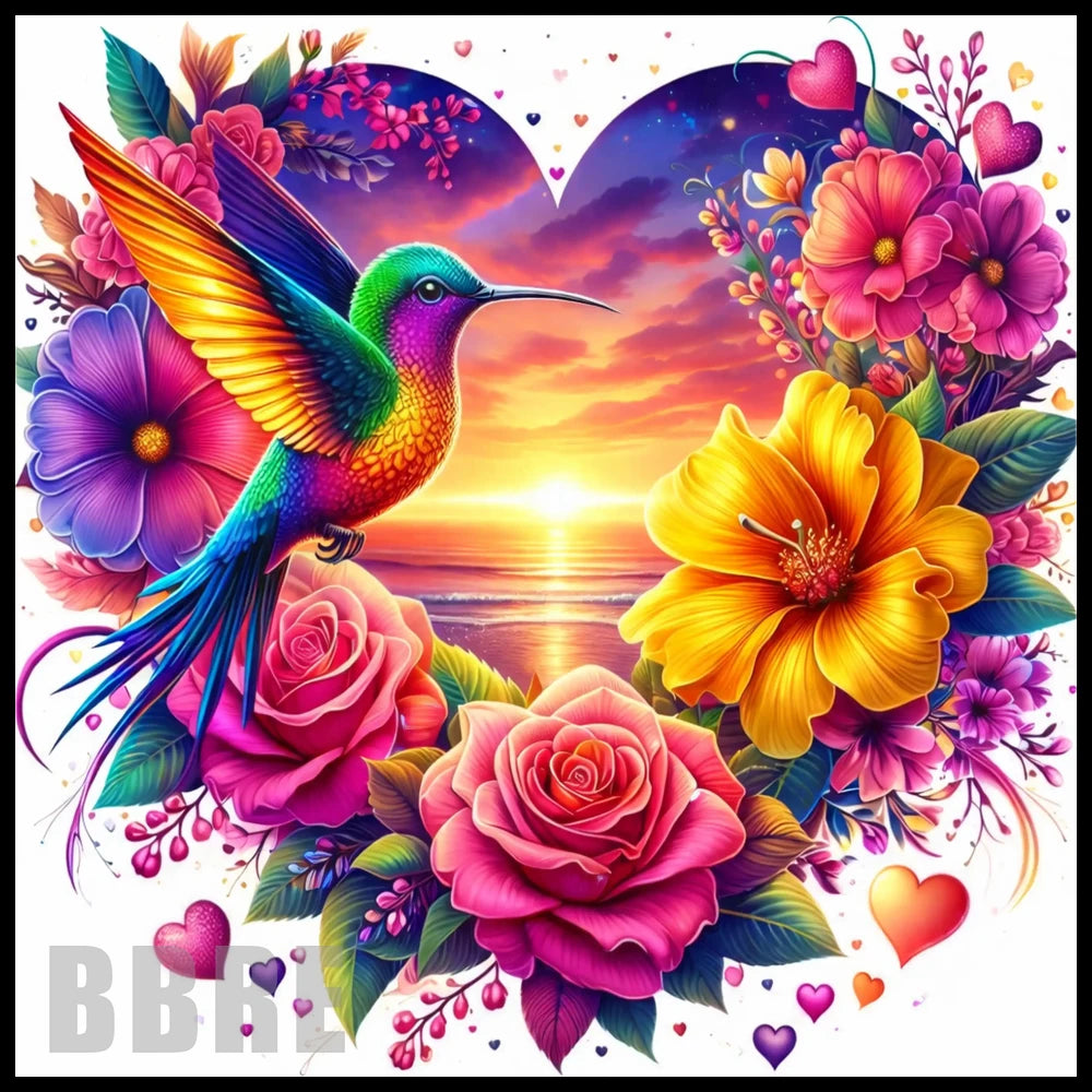Hummingbird Heart 20 OZ Sublimation Wrap