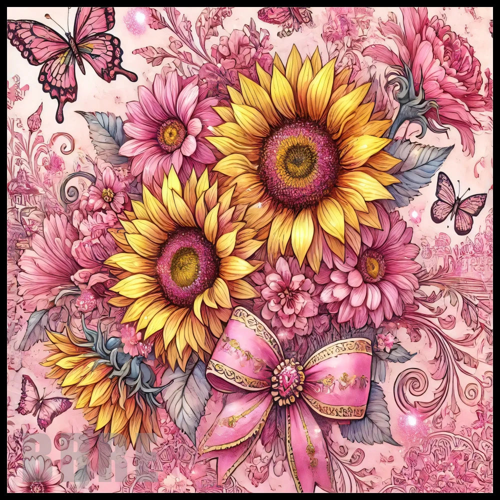 Floral Bouquet 20 OZ Sublimation Wrap