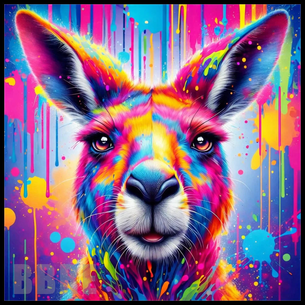Colorful Kangaroo 20 OZ Sublimation Wrap