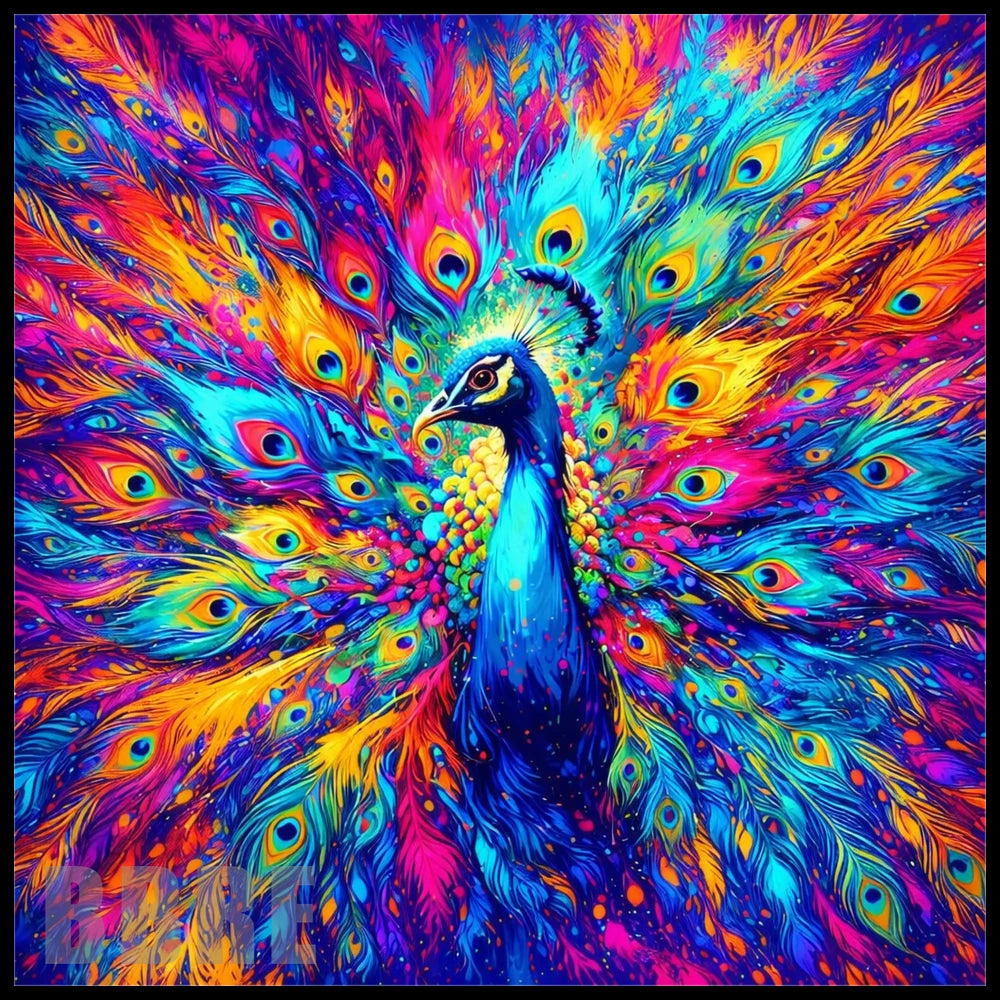 Vibrant Peacock 20 OZ Sublimation Wrap