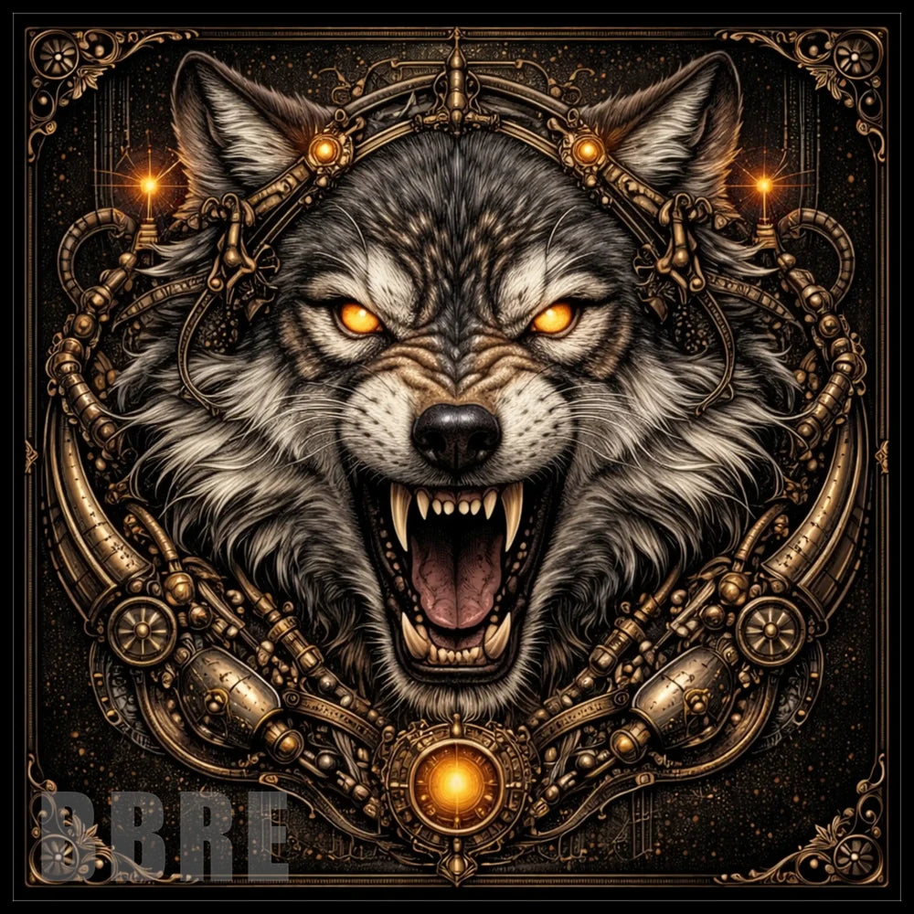 Fierce Wolf 20 OZ Sublimation Wrap