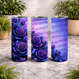 Purple Roses 20 OZ Wrap Mockup