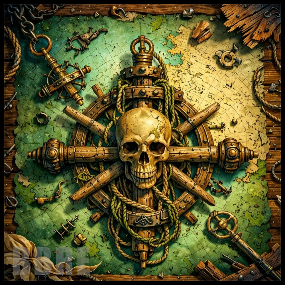 Pirate Compass 20 OZ Sublimation Wrap