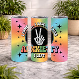 Anxiety Tumbler 20 OZ Wrap Mockup