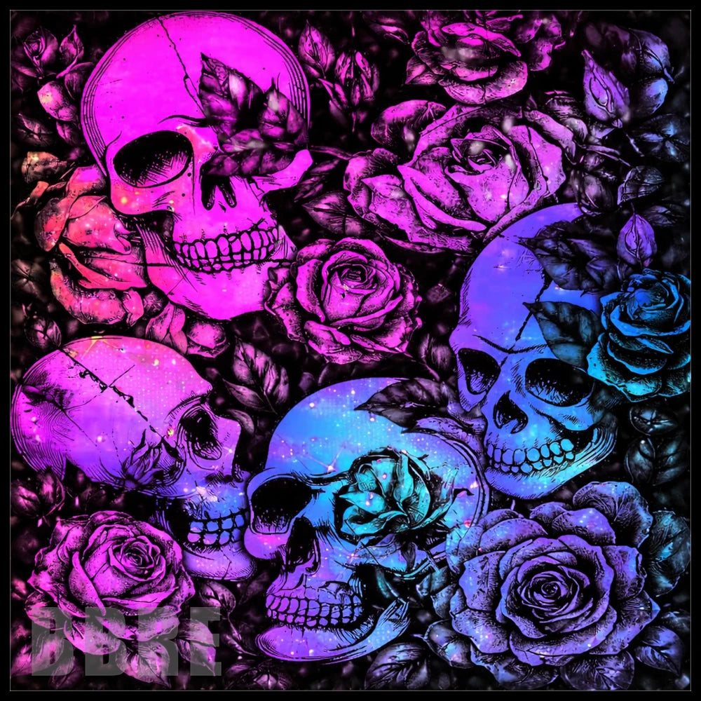 Skull Roses 5 20 OZ Sublimation Wrap