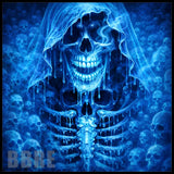 Blue Skull 2 20 OZ Sublimation Wrap