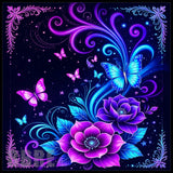 Floral Butterfly 7 20 OZ Sublimation Wrap