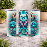 Butterfly Ribbon 20 OZ Wrap Mockup