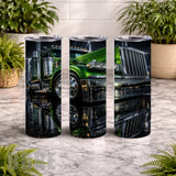 Green Truck 2 20 OZ Wrap Mockup
