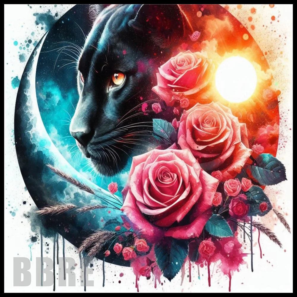 Panther Roses 20 OZ Sublimation Wrap